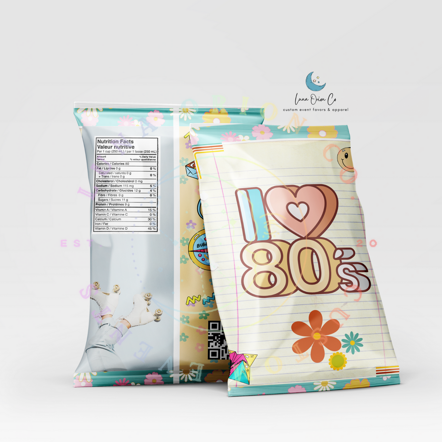 80's 2 Chip Bag Printable