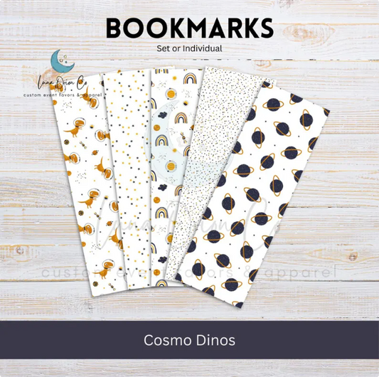 Cosmo Dinos Bookmark Set or Individual