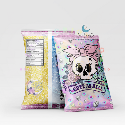 Girly Goth Chip Bag Printable