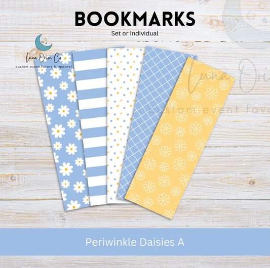Periwinkle Daisies [A] Bookmark Set or Individual