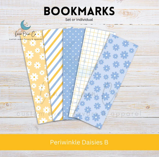 Periwinkle Daisies [B] Bookmark Set or Individual