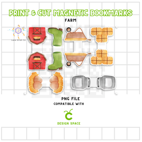 Magnetic Bookmarks PNG "Farm" [Creator PNG]