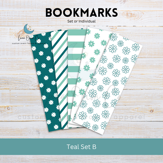Teal Set [B] Bookmark Set or Individual